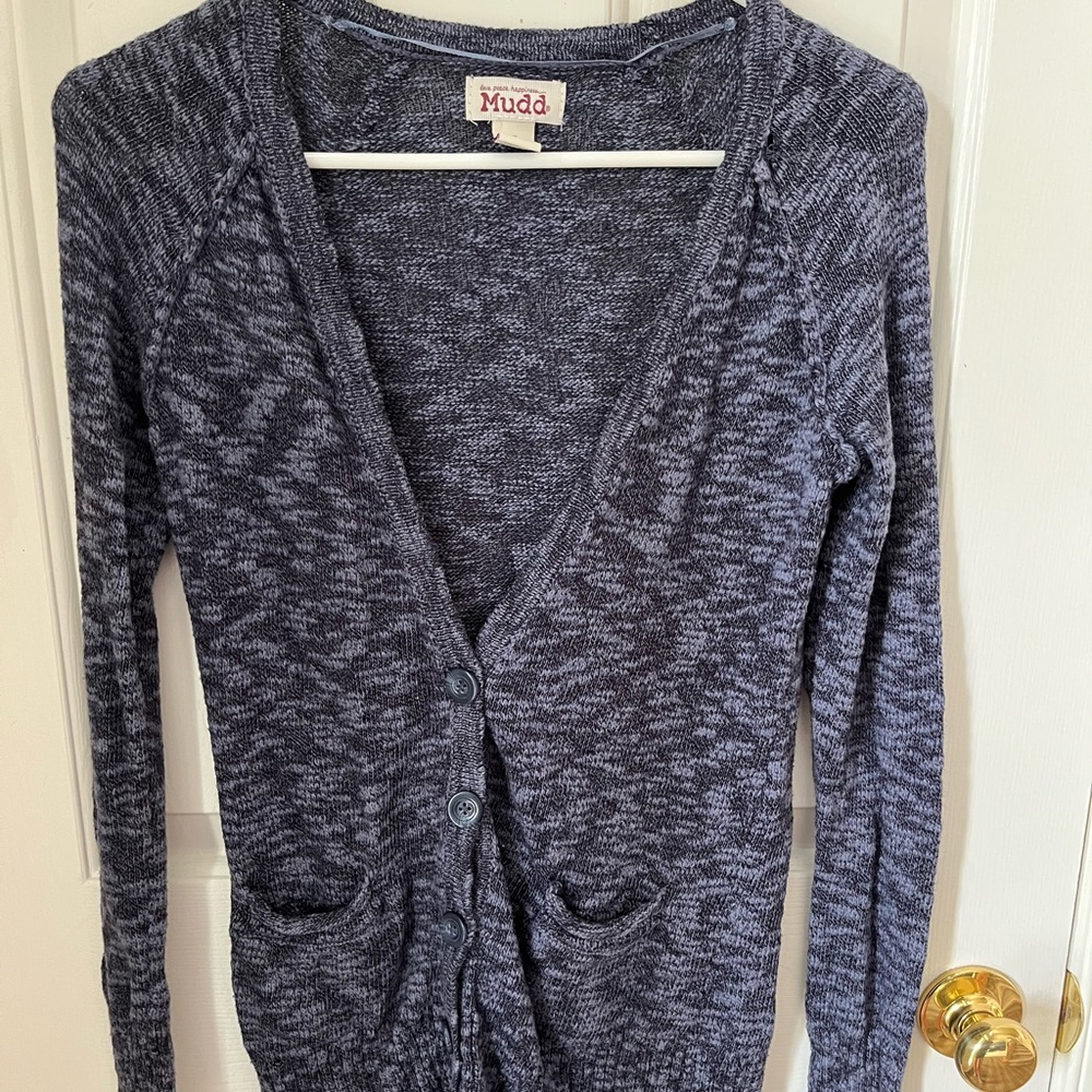 Navy cardigan